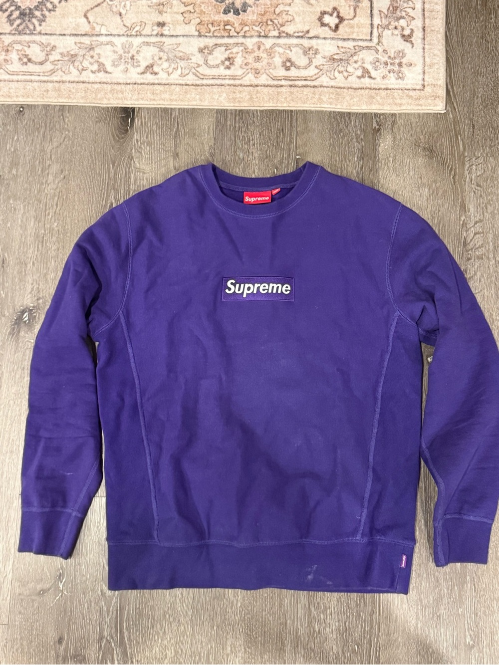 Purple Supreme sweatshirt